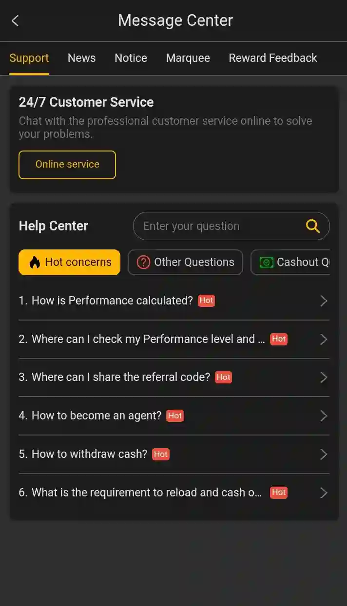 BBA566 Game Customer Support